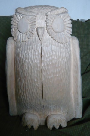 Sova- borovice, 50cm ještě bez povrchové úpravy